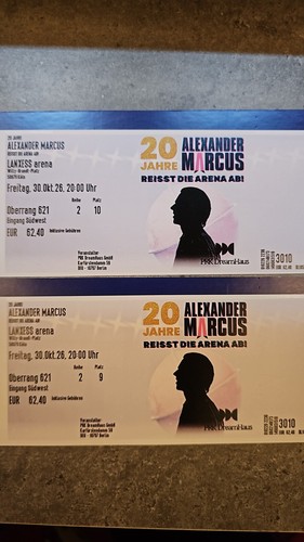 Alexander marcus tickets - 2x,