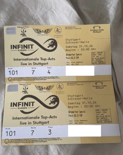 Infinit europe tickets - infinit,