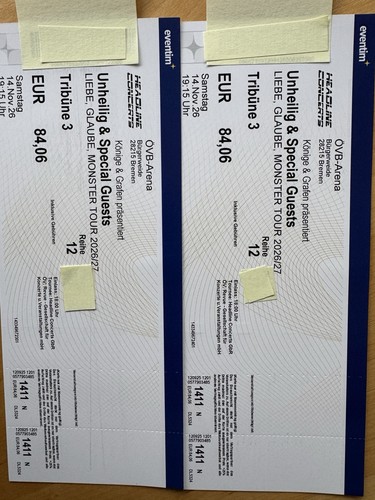 Tickets unheilig bremen - 2,