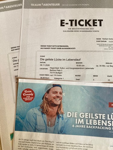 Tickets für die - show:,