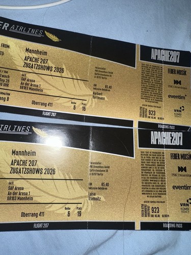 Apache 207 tickets - apache,