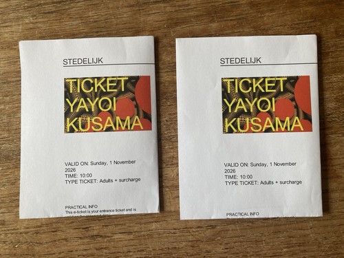 Tickets yayoi kusama - 2,
