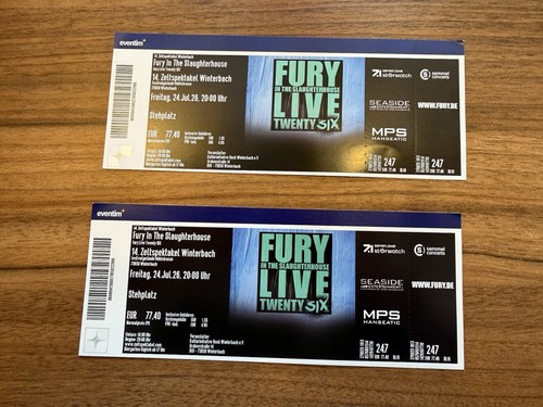 Tickets für fury the - 2, in