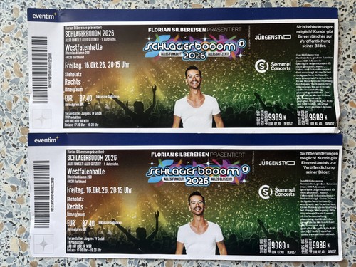 Schlagerboom tickets - 2x,