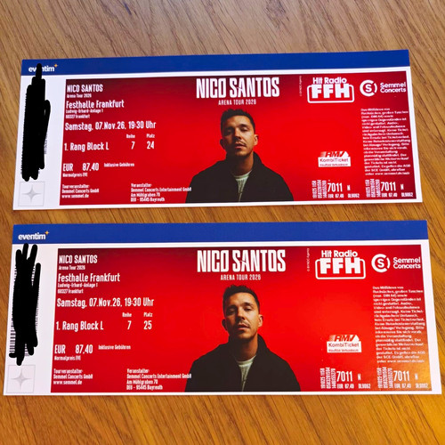 Nico santos konzert tickets - santos,