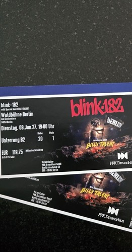 Blink182 tickets berlin - blink182,