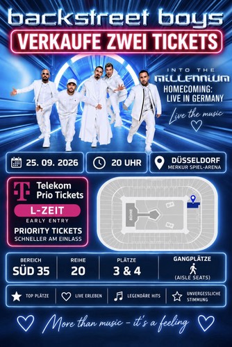 Backstreet boys tickets - 2,