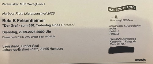 Bela tickets der - b,
