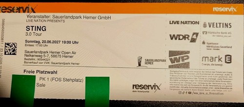 Sting tour 06 - sting, 20.06.2027