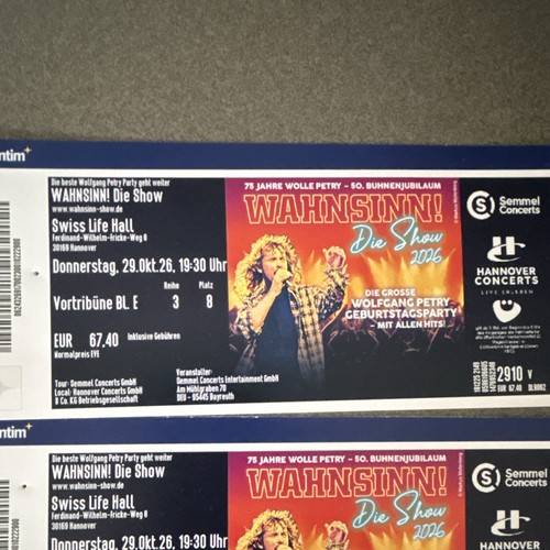 Tickets wahnsinn die show - tickets, wahnsinn!