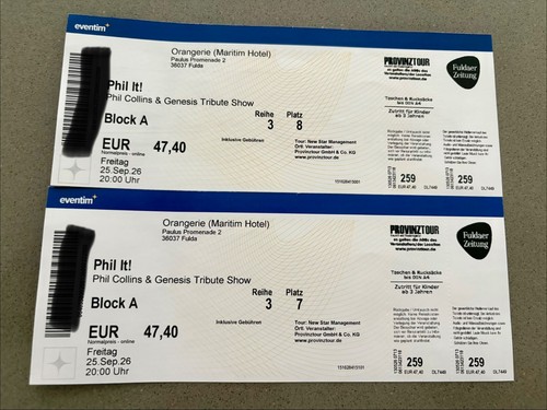 Konzert tickets phil in - 2,