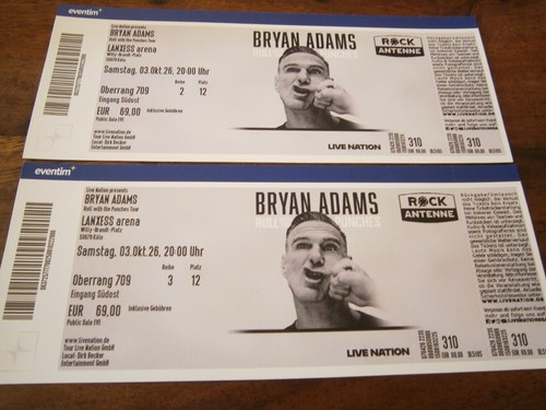 Brian adams tickets - brian,