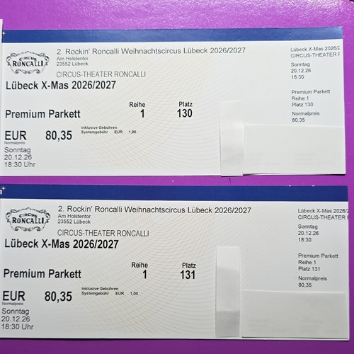Tickets rockin roncalli - tickets, rockin’