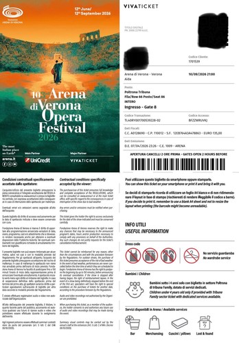 Tickets arena verona - di,