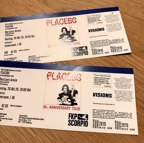 Placebo 30th anniversary tour - 30th,