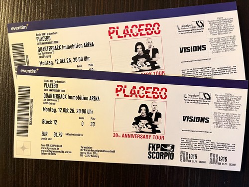 Placebo leipzig tickets - leipzig, 2