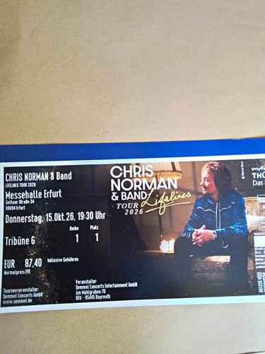 Tickets chris norman band - 2, &