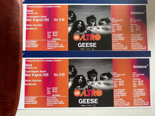 Tickets for geese concert in - for,