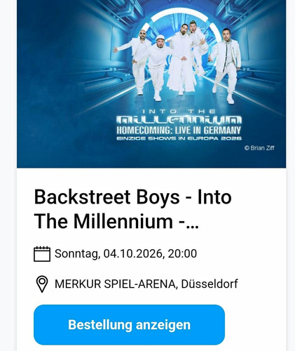 Backstreet boys tickets - backstreet, 2
