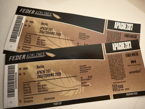 Apache 207 2 tickets - apache, –