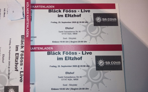 Ticket bläck fööss - 5,