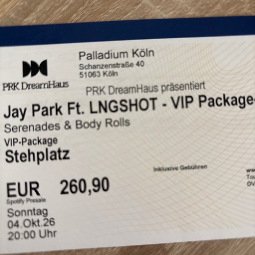 Jay park köln - 04.10.2026, vip2