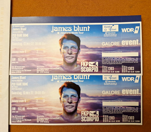Tickets james blunt - tickets,