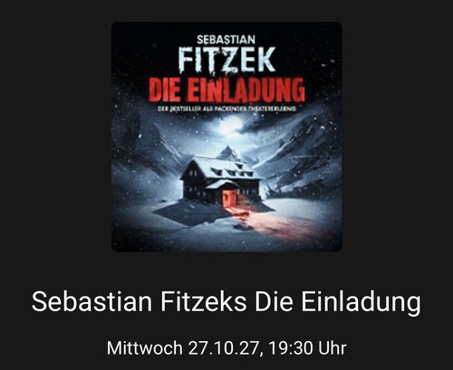 Tickets sebastian fitzek - 2,