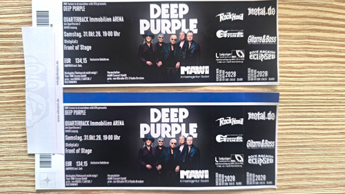 Deep purple tickets - purple,