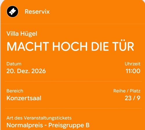 Weihnachtskonzert villa hügel - weihnachtskonzert,