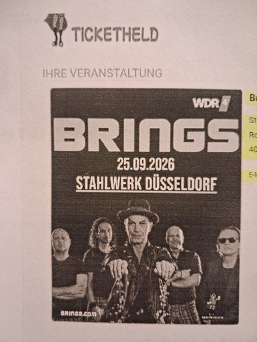 Brings tickets stehplatz - –, 2