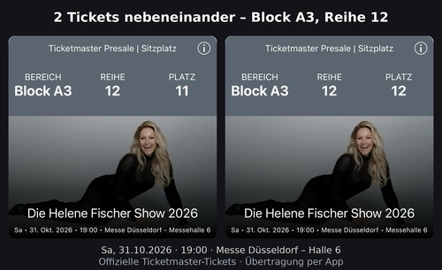 Tickets helene fischer - helene,