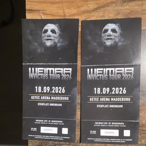 Weimar invictus tour 2026 - invictus,
