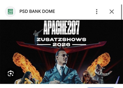 Apache 207 arena - tour, 2026,