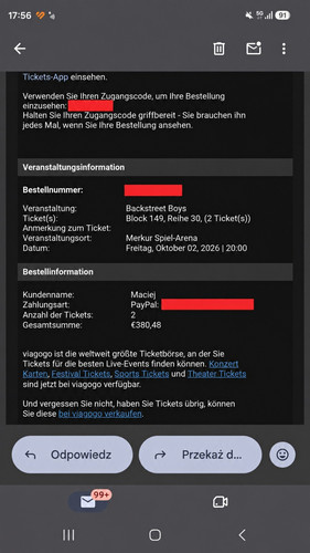 Backstreet boys tickets - backstreet, 2