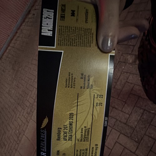 Ticket apache 207 - ticket,