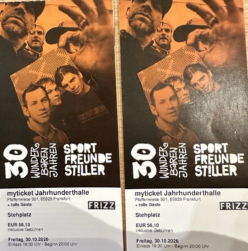 Ticket sportfreunde stiller - ticket,