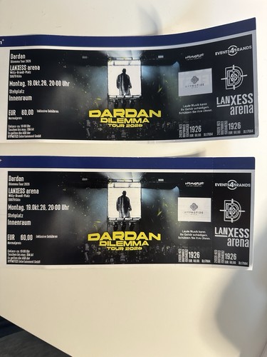 Tickets dardan dilemma tour - dardan,
