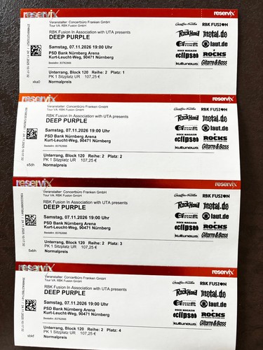 Deep purple konzerttickets psd - konzerttickets,