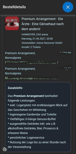 Die ärzte vip tickets - Ärzte,