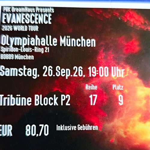 Evanescence world tour 2026 - evanescence,