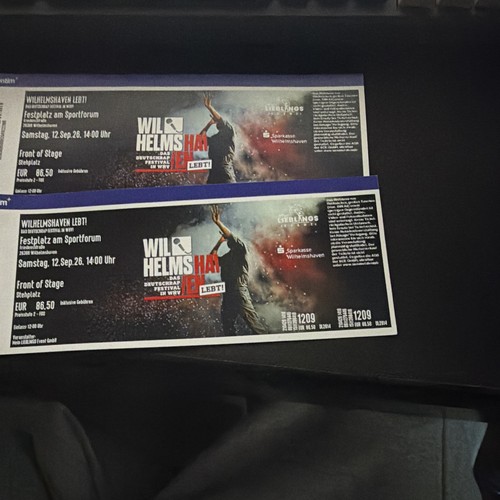 Tickets wilhelmshaven lebt - 2,