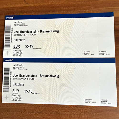 Joel brandenstein tickets - joel, 2