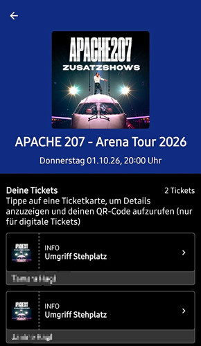 Apache 207 tickets - apache,