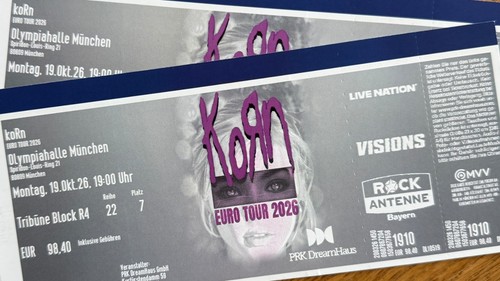 Korn tickets euro - 2x,