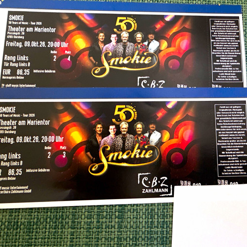 Tickets smokie theater - –,