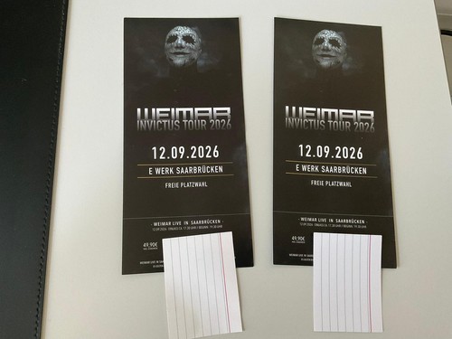 Weimar konzertkarten 2026 - weimar, 12.9.2026