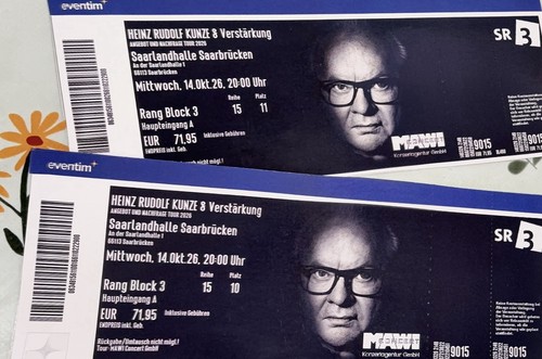 Tickets heinz rudolf kunze - tickets, &