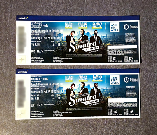 Sinatra friends 2 tickets - sinatra,