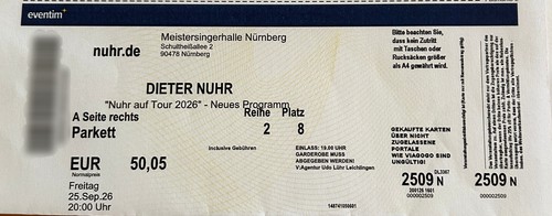 Ticket nuhr auf tour 2026 - ticket,